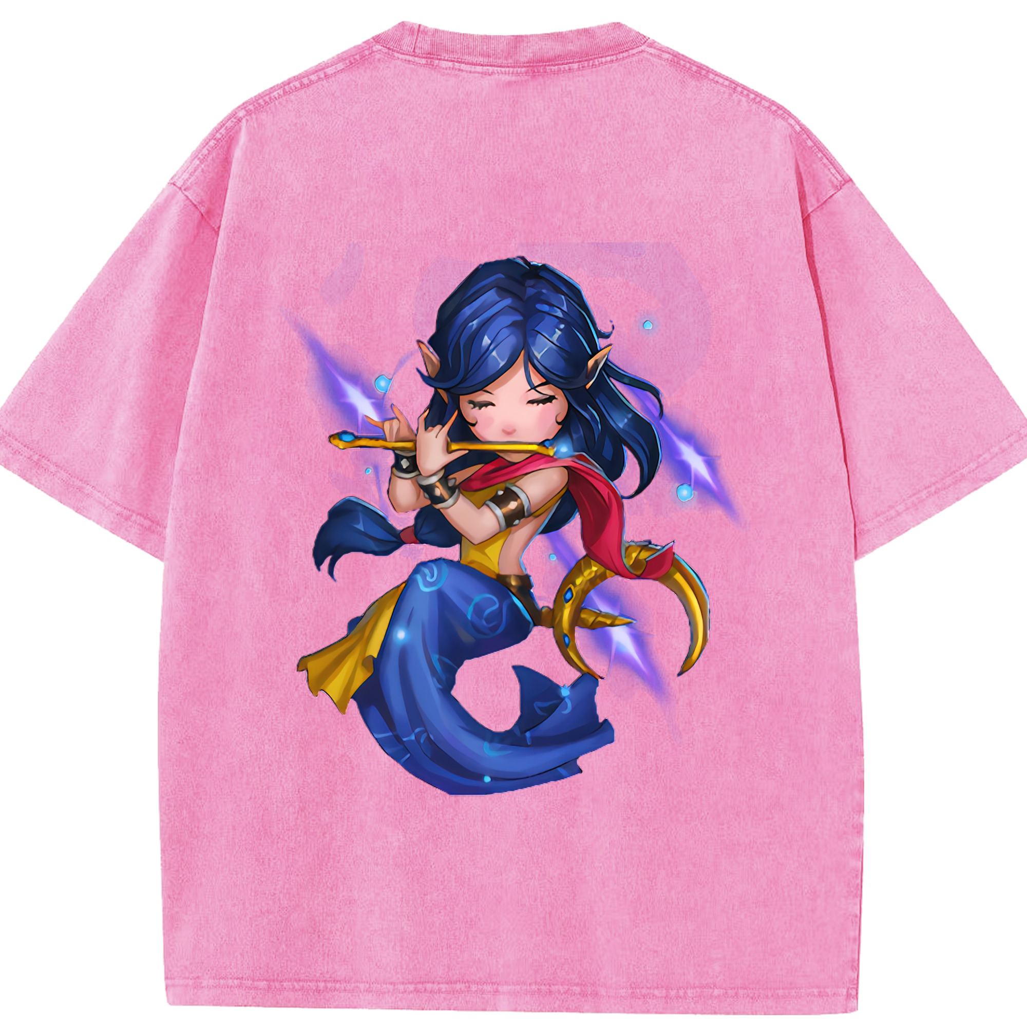 リーグ・オブ・レジェンド League of Legends LOL 綿100% ヴィンテージ風 半袖Tシャツ（背面プリント）